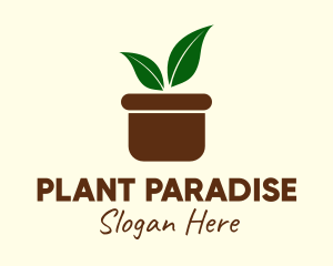 Boho Plant Pot logo design