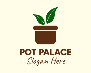 Boho Plant Pot logo design