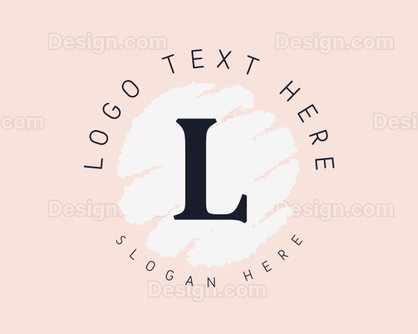 Pastel Makeup Stylist Lettermark Logo