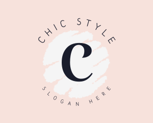 Pastel Makeup Stylist Lettermark logo