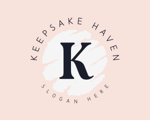 Pastel Makeup Stylist Lettermark logo design