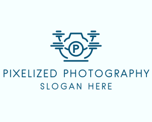 Drone Camera Aerial Photography  logo design