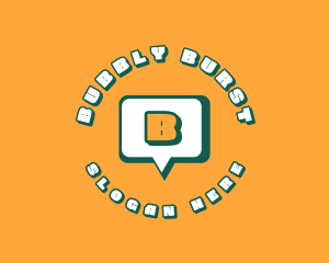 Quirky Speech Balloon logo design