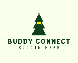 Pine Tree Light  logo design