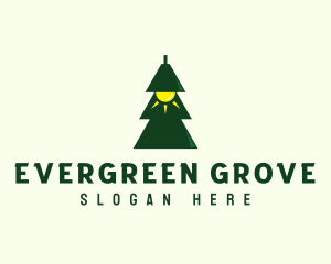 Pine Tree Light  logo design