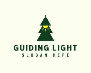 Pine Tree Light  logo design