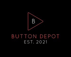 Neon Play Button  logo