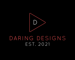 Neon Play Button  logo