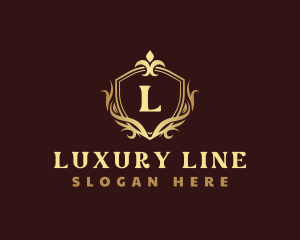 Luxury Royal Shield Crest logo design