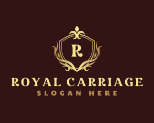 Luxury Royal Shield Crest logo design