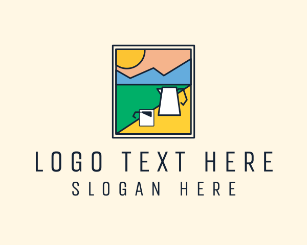 Post Stamp logo example 4