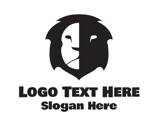 Lion Head logo example 3