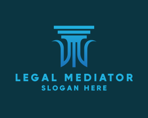 Legal Column Pillar logo design