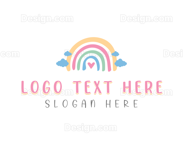 Creative Playful Rainbow Logo