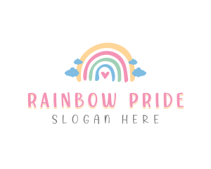 Creative Playful Rainbow logo design