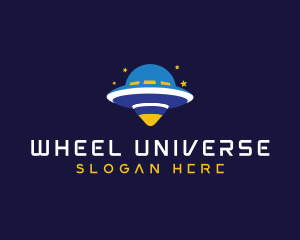 UFO Spaceship Cosmic Logo