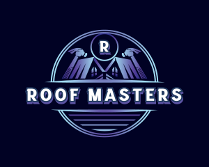 Hammer Roofing Contractor logo design