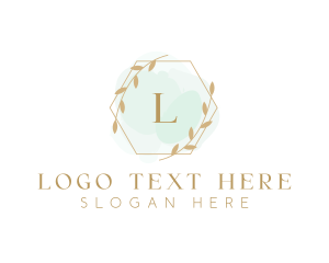 Leaf Watercolor Wedding Event logo