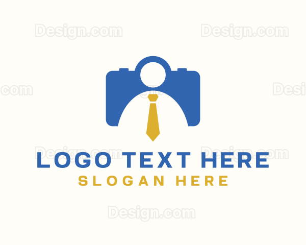 Employee Suitcase Necktie Logo