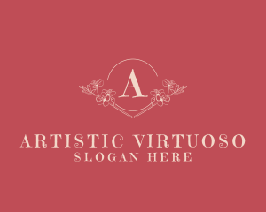 Aesthetic Flower Feminine Boutique  logo design