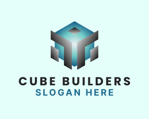 Tech Cyber Cube logo design