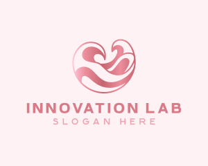 Pink Innovation Wave logo design