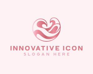 Pink Innovation Wave logo design