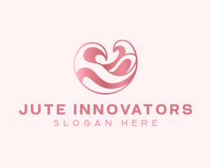 Pink Innovation Wave logo design