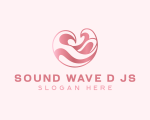 Pink Innovation Wave logo design