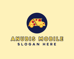 Pizza Delivery Food Truck logo design