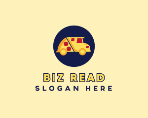 Pizza Delivery Food Truck logo design