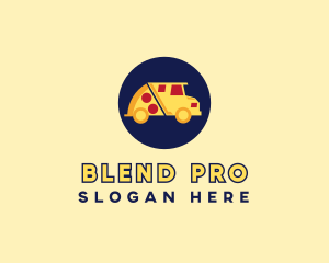 Pizza Delivery Food Truck logo design