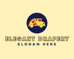 Pizza Delivery Food Truck logo design