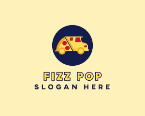 Pizza Delivery Food Truck logo design