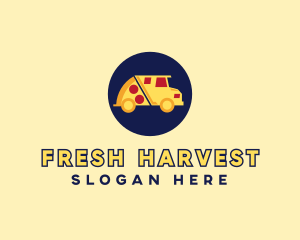 Pizza Delivery Food Truck logo design