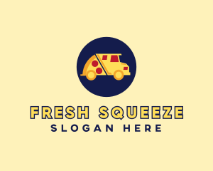 Pizza Delivery Food Truck logo design