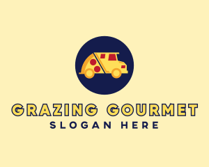 Pizza Delivery Food Truck logo design