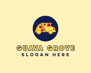 Pizza Delivery Food Truck logo design