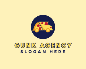 Pizza Delivery Food Truck logo design