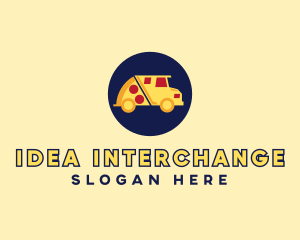 Pizza Delivery Food Truck logo design