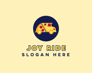 Pizza Delivery Food Truck logo design