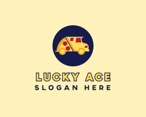 Pizza Delivery Food Truck logo design