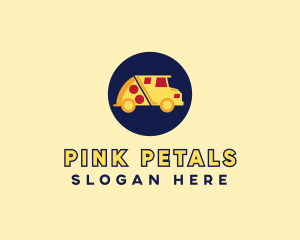 Pizza Delivery Food Truck logo design