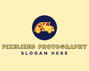 Pizza Delivery Food Truck logo design