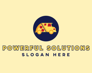 Pizza Delivery Food Truck logo design