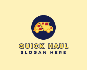 Pizza Delivery Food Truck logo design