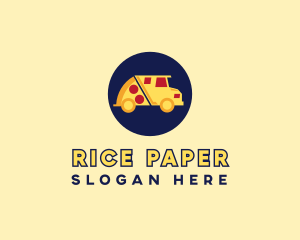 Pizza Delivery Food Truck logo design