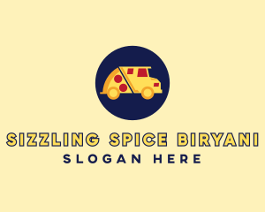 Pizza Delivery Food Truck logo design