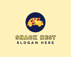 Pizza Delivery Food Truck logo design