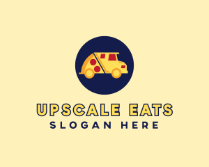 Pizza Delivery Food Truck logo design